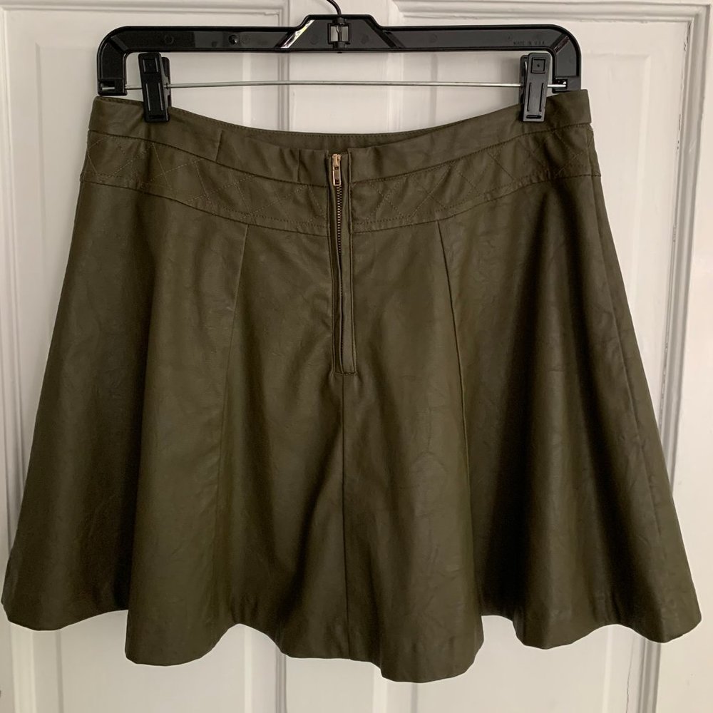 Pookie and Sebastian faux leather mini skirt